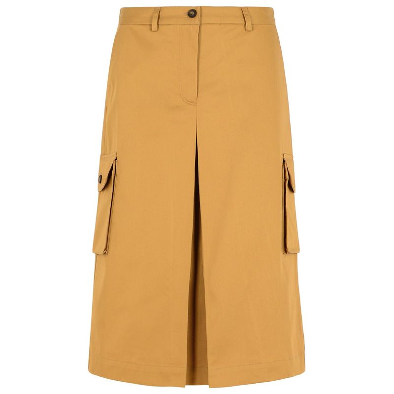 Maison Kitsun 'Utility' Beige Cotton Skirt